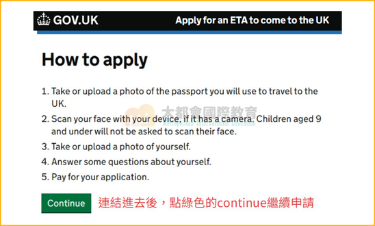 uk ETA 申請步驟1